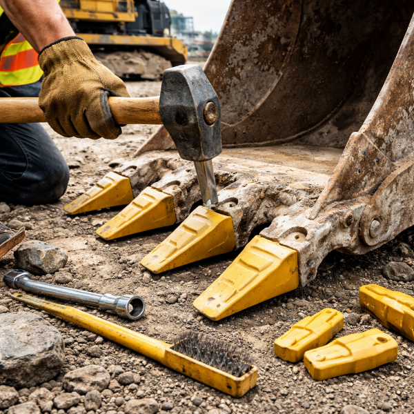 How To Replace Excavator Bucket Teeth Quickly?