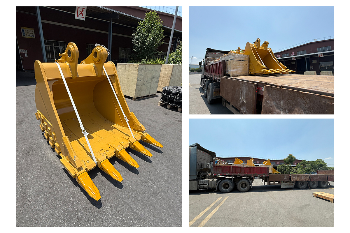 EXPORT SHIPMENT OF INTEGRAL CASTING BUCKET